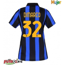 Camiseta Inter Milan Federico Dimarco #32 Primera Equipación para mujer 2026-27 manga corta